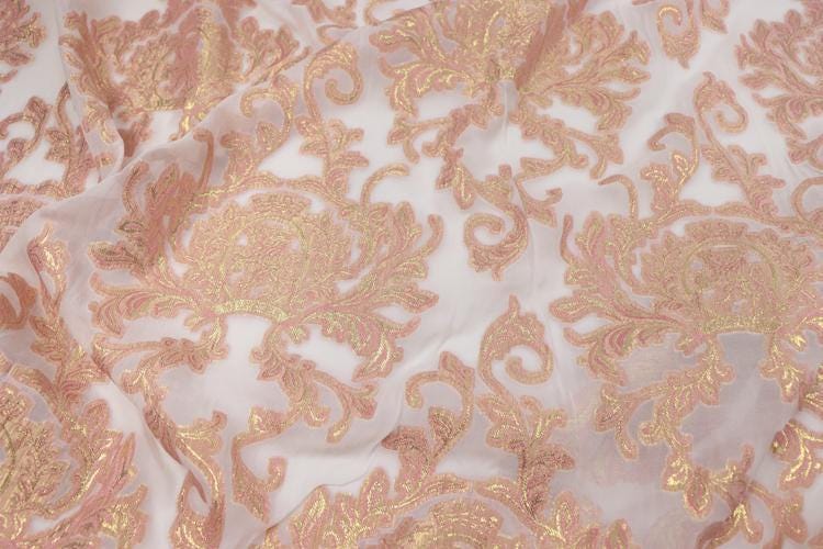 JFHFSZ - 22 Momme Golden Thread Weave Silk Georgette Fabric - 140cm wide by the Yard