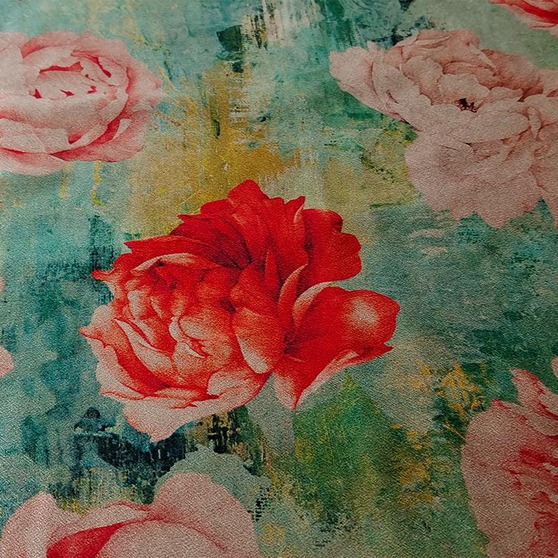 GUYMGY - Handmade 40 Momme Jacquard Mud Silk Satin Fabric - 112cm By the Yard