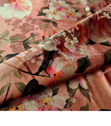 GUYYGH - Handmade 40 Momme Mud Silk Satin Fabric - 112cm By the Yard