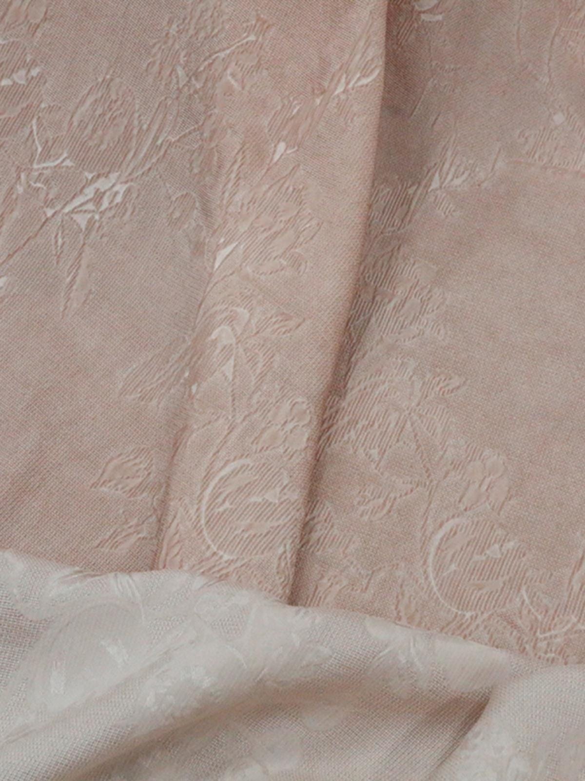 ZFTUHZ - 28 Momme Vintage Style Dirty Dyed Distressed Original Guipure Crepe jacquard Satin Silk Fabric - 108cm wide by the Yard