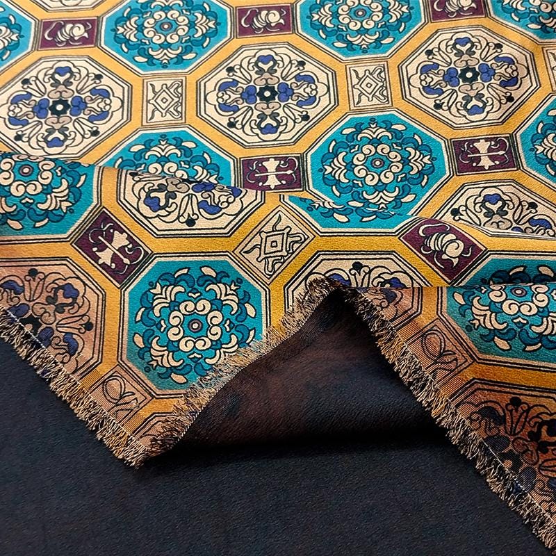 GYJXFW - Handmade 40 Momme Mud Silk Satin Fabric - 112cm By the Yard