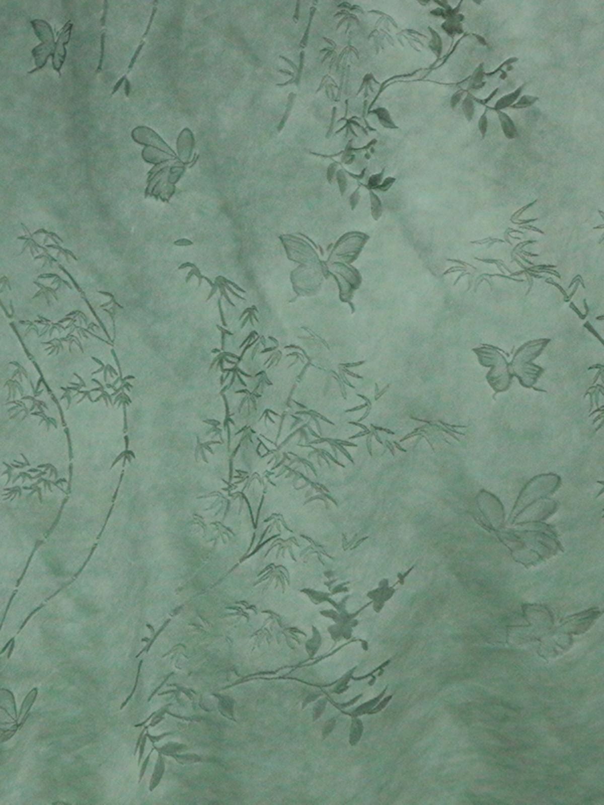 DAHUD - 25 Momme Handmade Vintage Style Dirty Dyed Jacquard Satin Silk Fabric - 130cm wide by the Yard