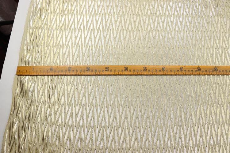 JFHMMV - 13 Momme Golden Thread Weave Silk Georgette Fabric - 140cm wide by the Yard