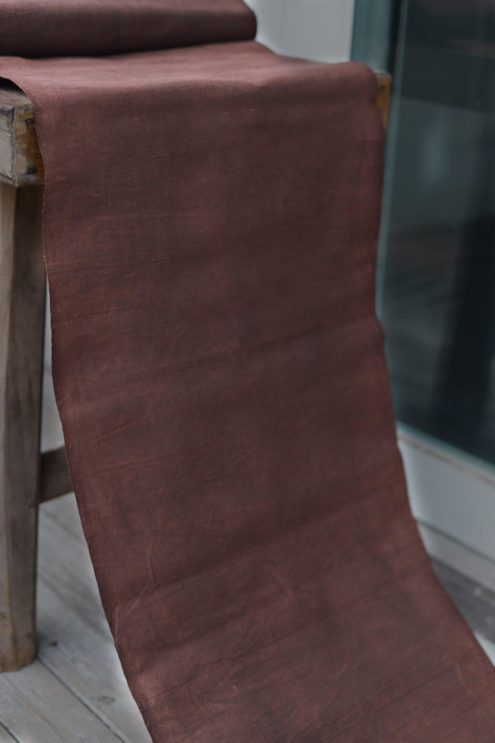 Eco-Friendly Traditional Chinese Plant Dye Fabric/Earth Color Cotton Fabric By the Yard