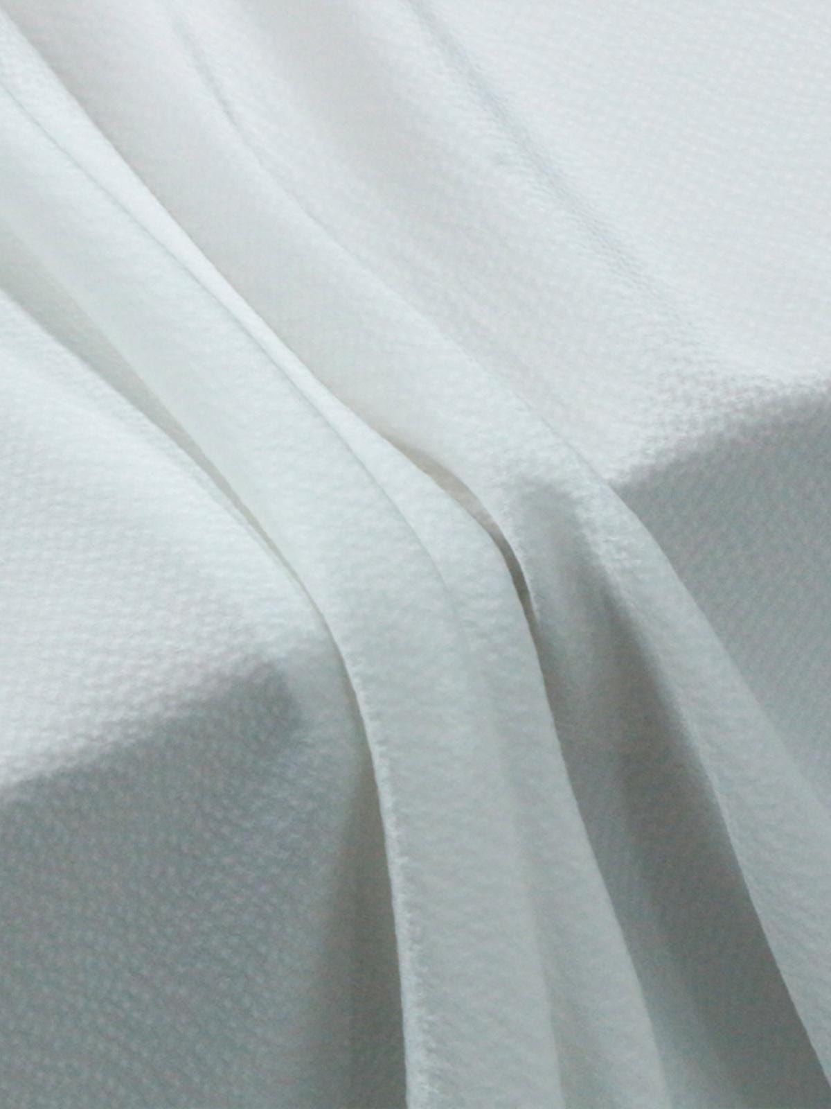 ZENZU - 16 Momme High-end Pearl Satin Jacquard Bubble Crepe Full Silk Fabric - 135cm wide by the Yard