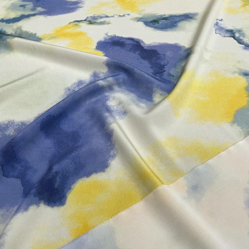 CPYHFC - 30 Momme Stretchy Heavy Crepe de Chine Silk Fabric - 108cm wide by the Yard