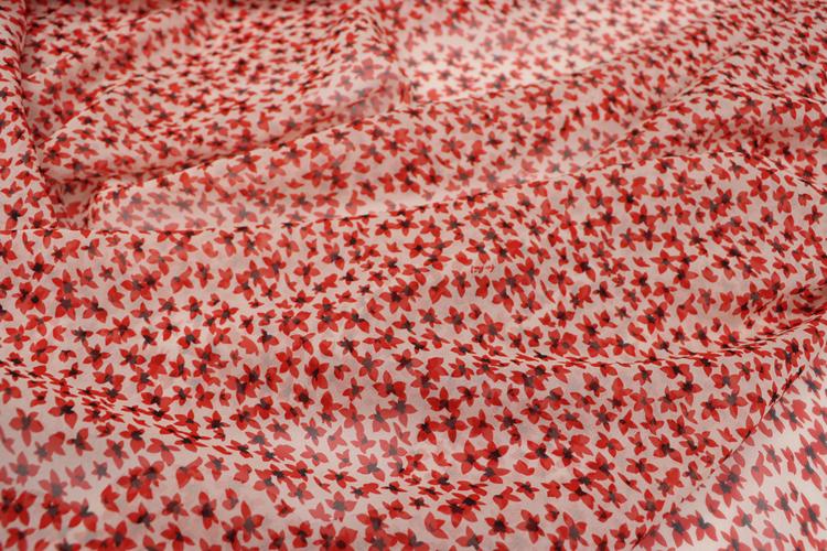 JFHXHD - 8 Momme Floral Print Silk Georgette Fabric - 140cm wide by the Yard