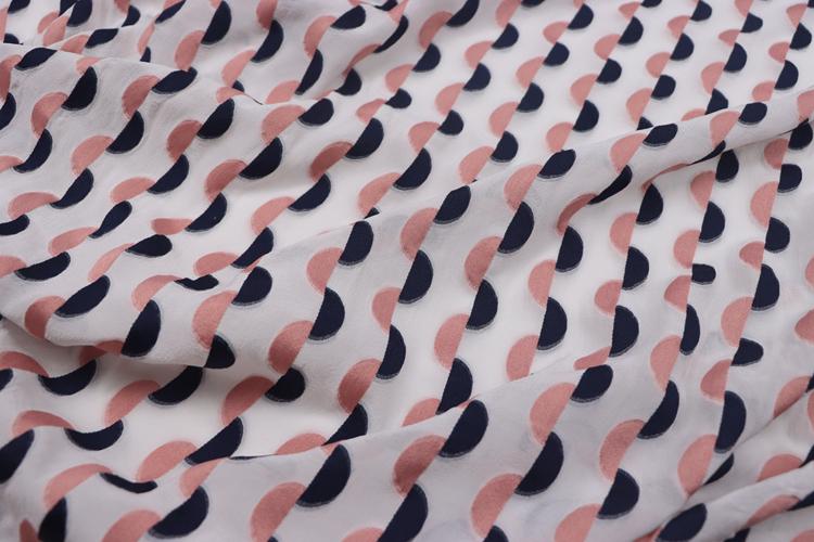 HOUBWE - 18 Momme Sheer Special Cut Flower Silk Fabric - 114cm wide by the Yard