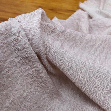 LZSYJL - 18 Momme Dirty Dyed Dimensional Drape Tussah Silk Crepe Fabric - 85cm wide by the Yard