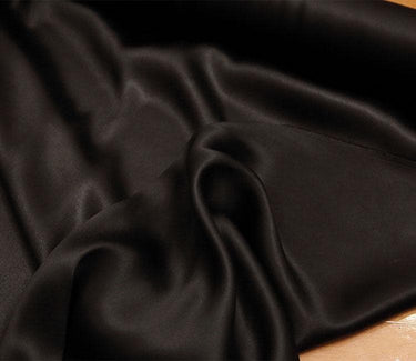 CFHSSM - Handmade 55 Momme PIZI Mud Silk Satin Fabric - 108cm by the Yard