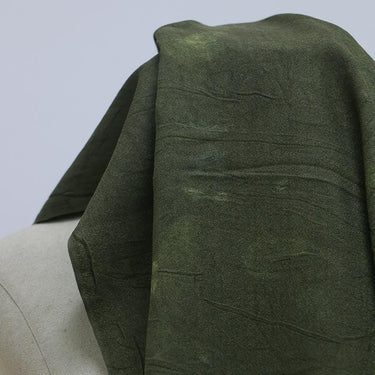 LZHHAC - 16 Momme Eco Friendly Plant Dye Mature Tussah Silk Texture Silk Fabric - 70cm wide by the Yard