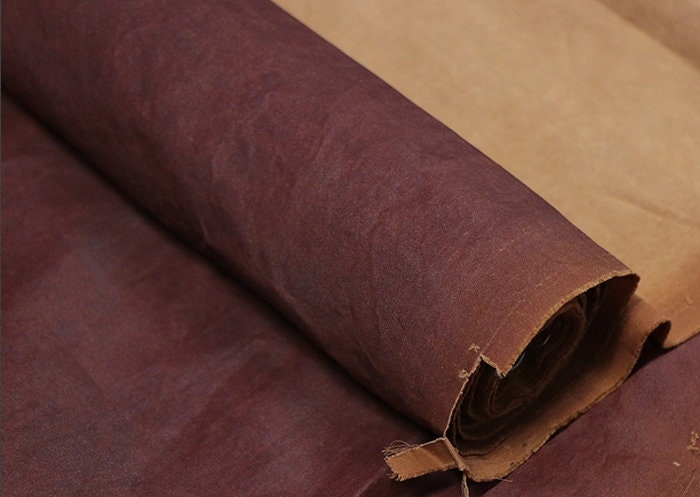 GUILEIWEN - 22 Momme Handmade Plant Dye HongYunSha Silk Fabric, 110cm by the Yard
