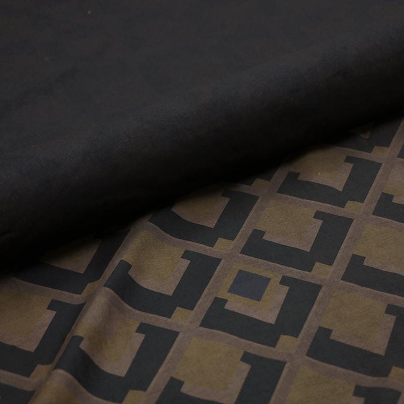 LZHFGW - 19 momme Plaid Printed Silk-Cotton Blended Fabric with Pre-Sprayed Gambiered Silk Digital Printing - 130cm wide by the Yard