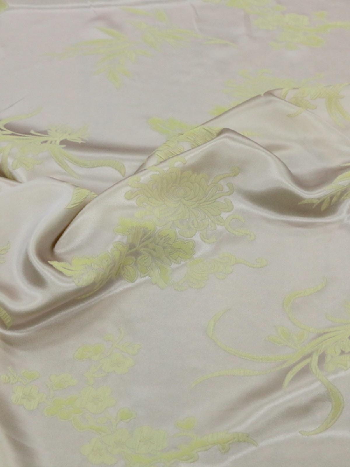 DKFENO - 23 Momme Jacquard Guanle Crepe Silk Fabric - 138cm wide by the Yard