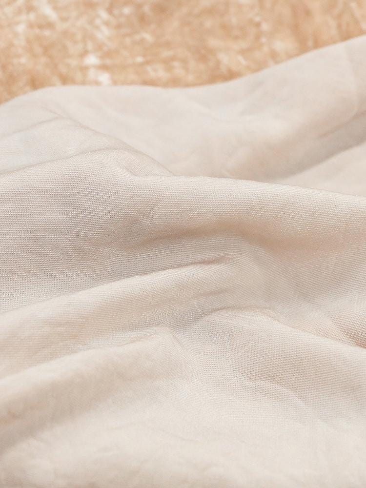 JANSA - Handmade Plant-dyed Almond Niche Silk Velvet Fabric - 125cm wide by the Yard