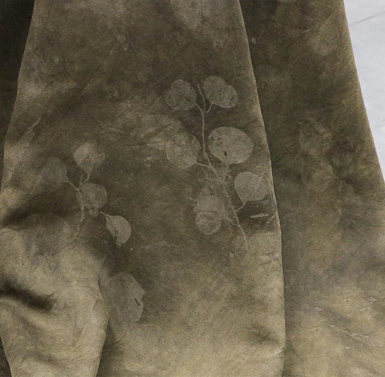 YSLXZ - 22 Momme Eco Friendly Plant Dye Liuxiang Crepe Silk Blend Rayon Fabric - 133cm wide by the Yard