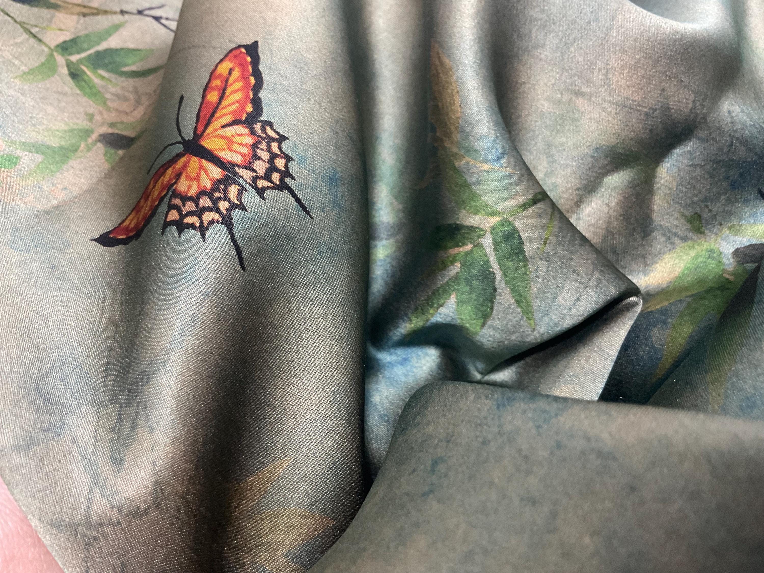 GUYLVD - Handmade 40 Momme Mud Silk Satin Fabric - 110cm By the Yard