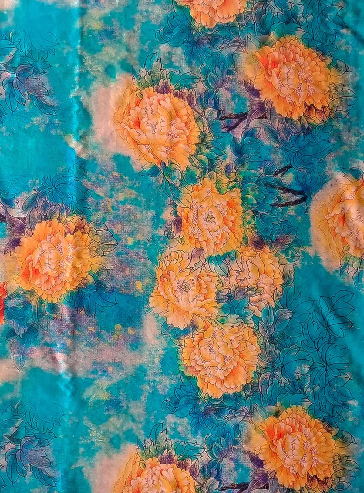GUYJMD - Handmade 40 Momme Mud Silk Satin Fabric - 112cm By the Yard