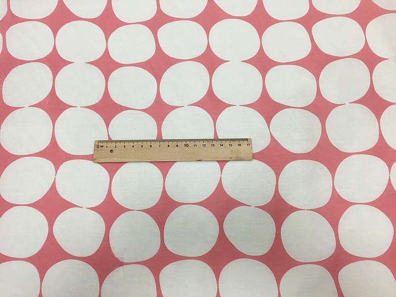 XLSMFY - 12 Momme Silk Cotton Big Dots Blended Fashion Fabric - 138cm wide by the Yard