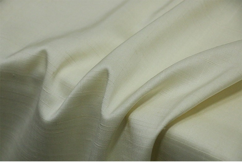 KUIZN - Handmade Double Palace Silk Tussah Silk Silk Fabric - 138cm by the Yard