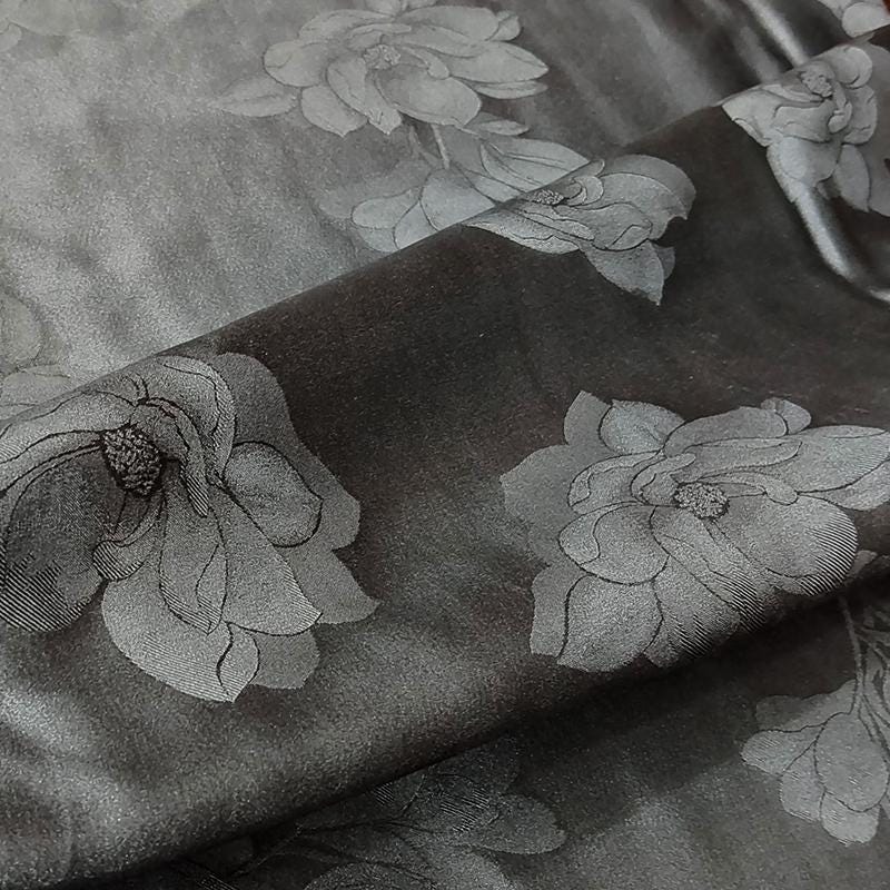 GUYHKU - Handmade 40 Momme Mud Silk Satin Fabric - 112cm by the Yard