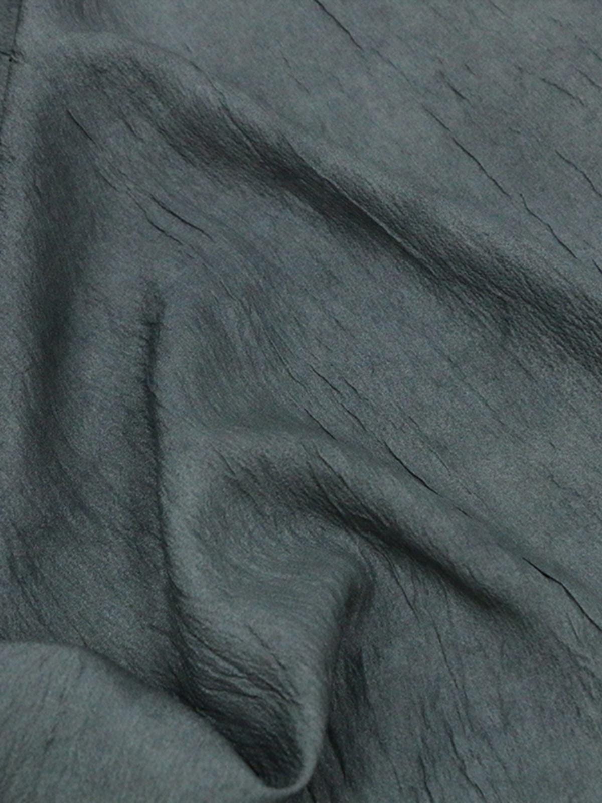 GUTONG - 16 Momme Eco Friendly Plant Dy Antique Bronze Natural Crinkle Tussah Silk Fabric - 93cm wide by the Yard