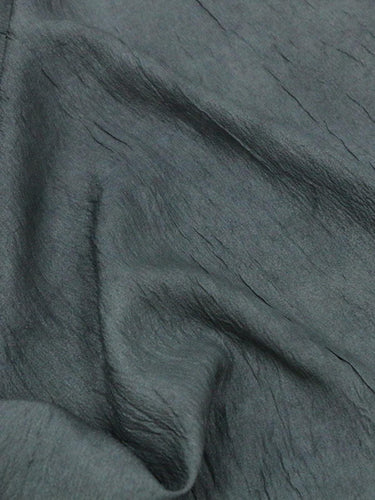 GUTONG - 16 Momme Eco Friendly Plant Dy Antique Bronze Natural Crinkle Tussah Silk Fabric - 93cm wide by the Yard