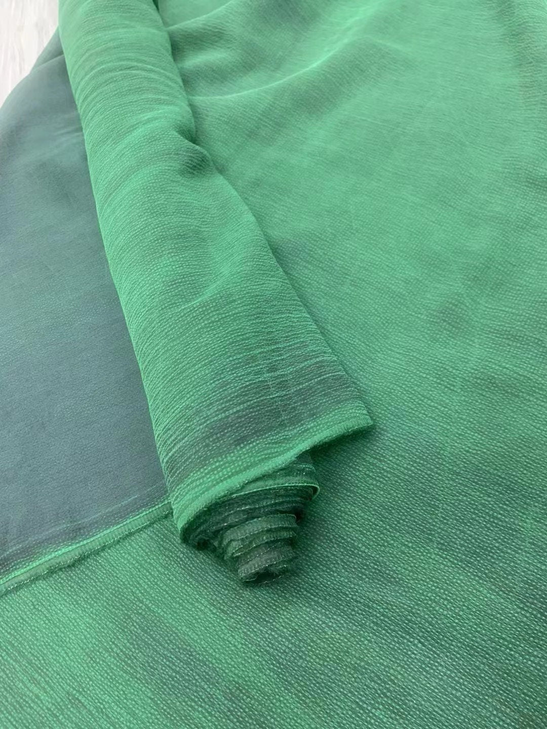 ZHENZHU - Handmade 26 Momme Bubble Pearl Satin Mud Silk Fabric - 110cm by the Yard