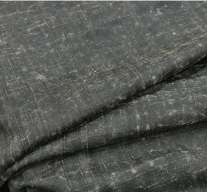 WASHUA - 45 Momme Handmade Old Style Gambiered Ganton Tussah Silk Fabric - 108cm wide by the Yard