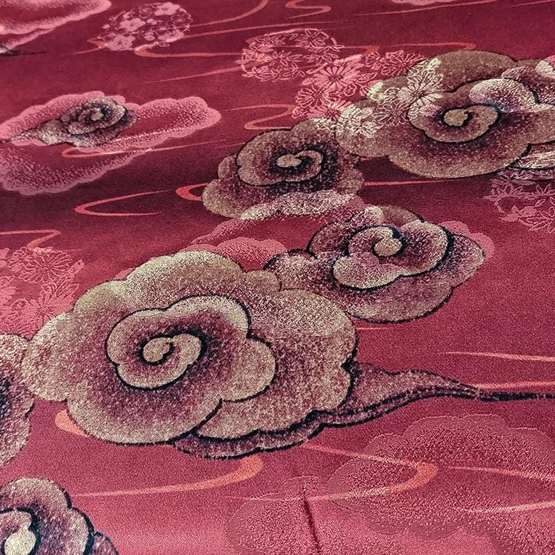 GUYJIX - Handmade 40 Momme Mud Silk Satin Fabric -112cm By the Yard
