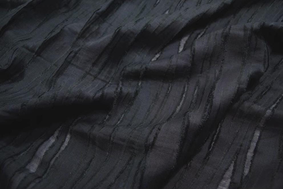 SHUTIA - 32 Momme Sheer Special Cut Flower Silk Cotton Fabric - 140cm wide by the Yard