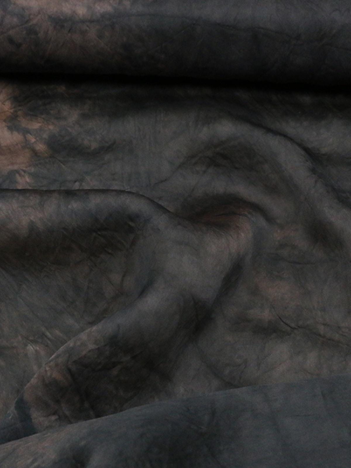 SUYENR - 12 Momme Plant Dyeing Peony Silk Organza Satin Fabric - 130cm wide by the Yard