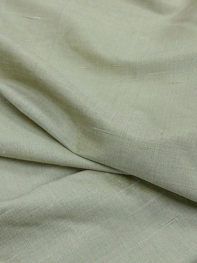 JILIDL - Handmade Gambiered Ganton Tussah Silk Fabric - 140cm wide by the Yard