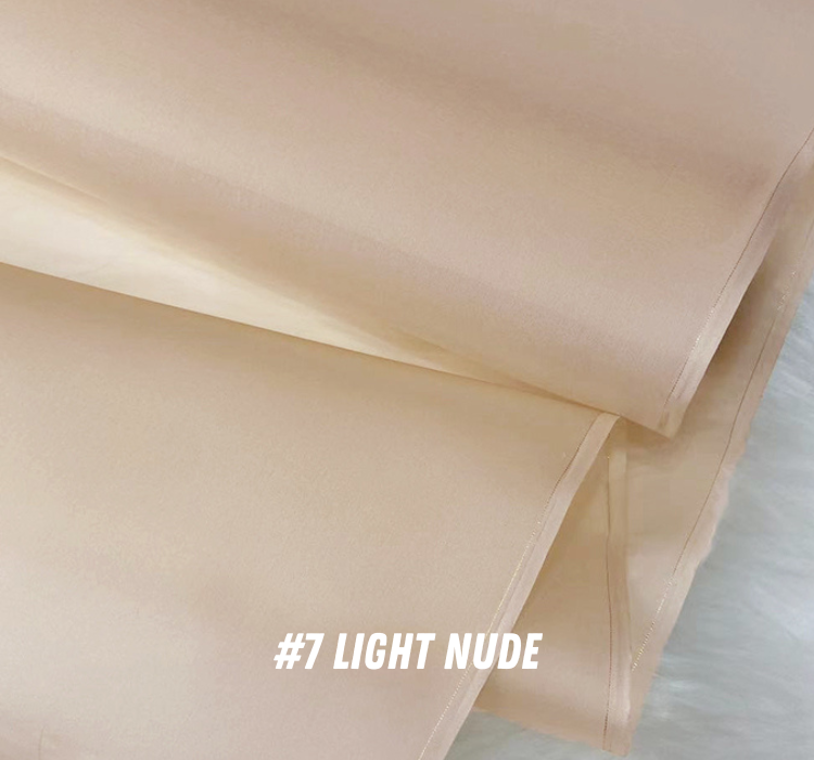 29 Solid Colors - 14 Momme Silk Organza Satin Fabric for Prom Dresses - 140cm wide by the Yard