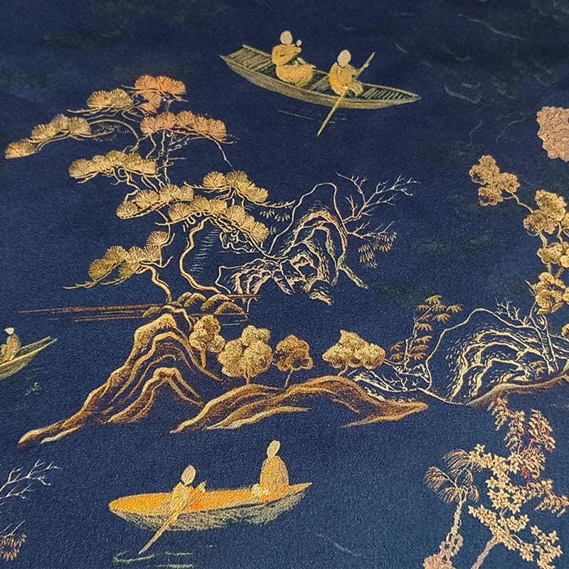 GUYZCW - Handmade 40 Momme Mud Silk Satin Fabric - 112cm By the Yard