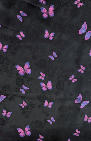 DQHDZH - Handmade 26 Momme HUALUO Jacquard Mud Silk Fabric (Openwork texture) - 110cm by the Yard