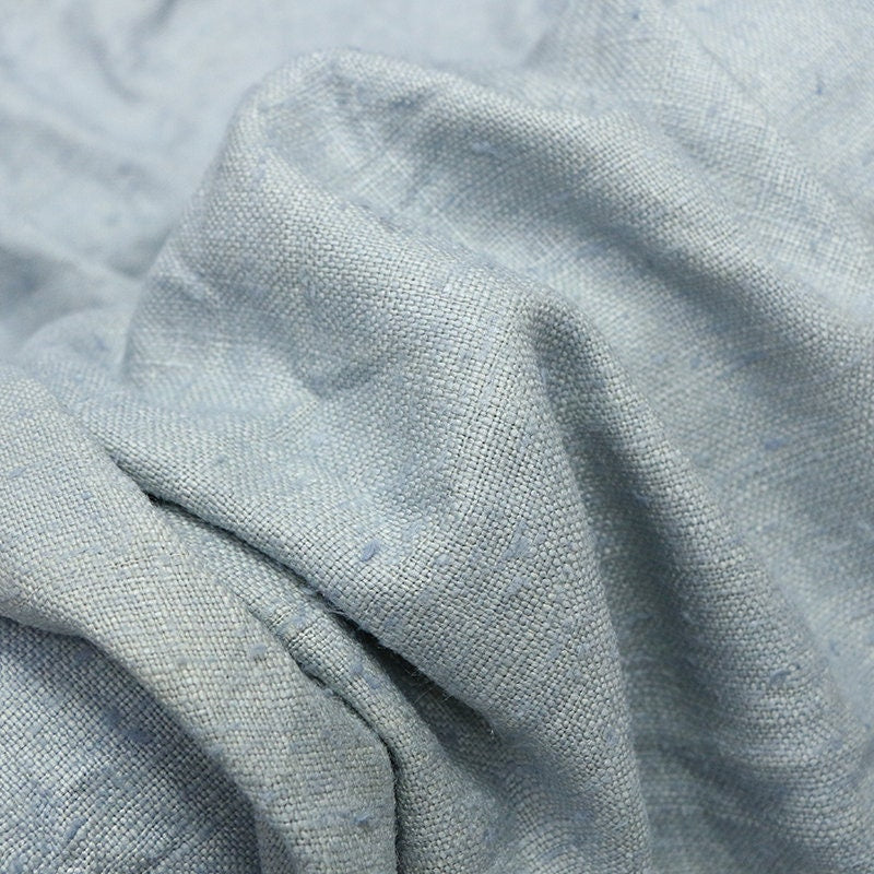 QCHUI - Handmade Gambiered Ganton Tussah Silk Fabric - 90cm wide by the Yard