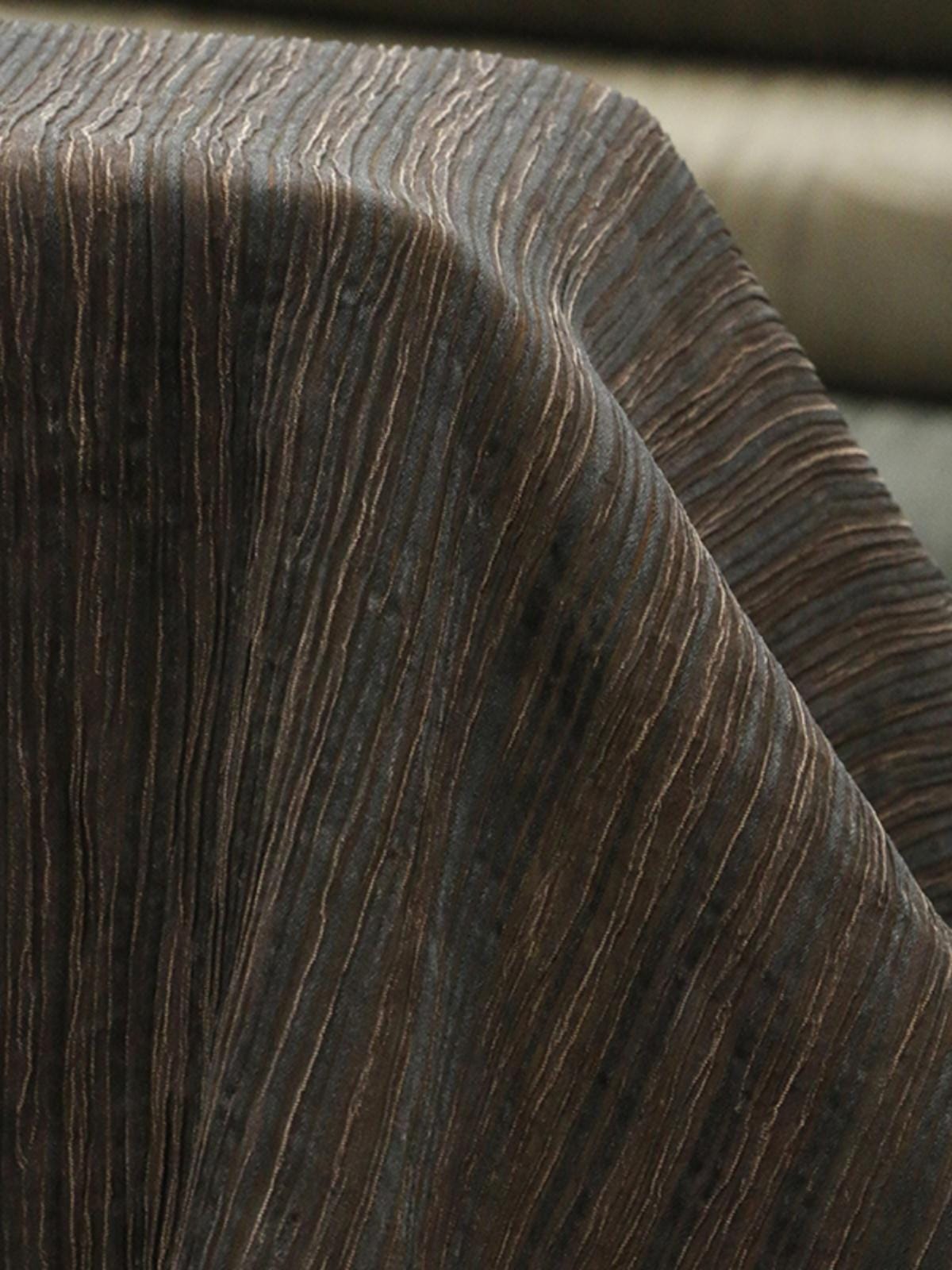 GUFSUY - Handmade 15 Momme Mud Silk Crinkled Crepe Fabric - 116cm wide by the Yard