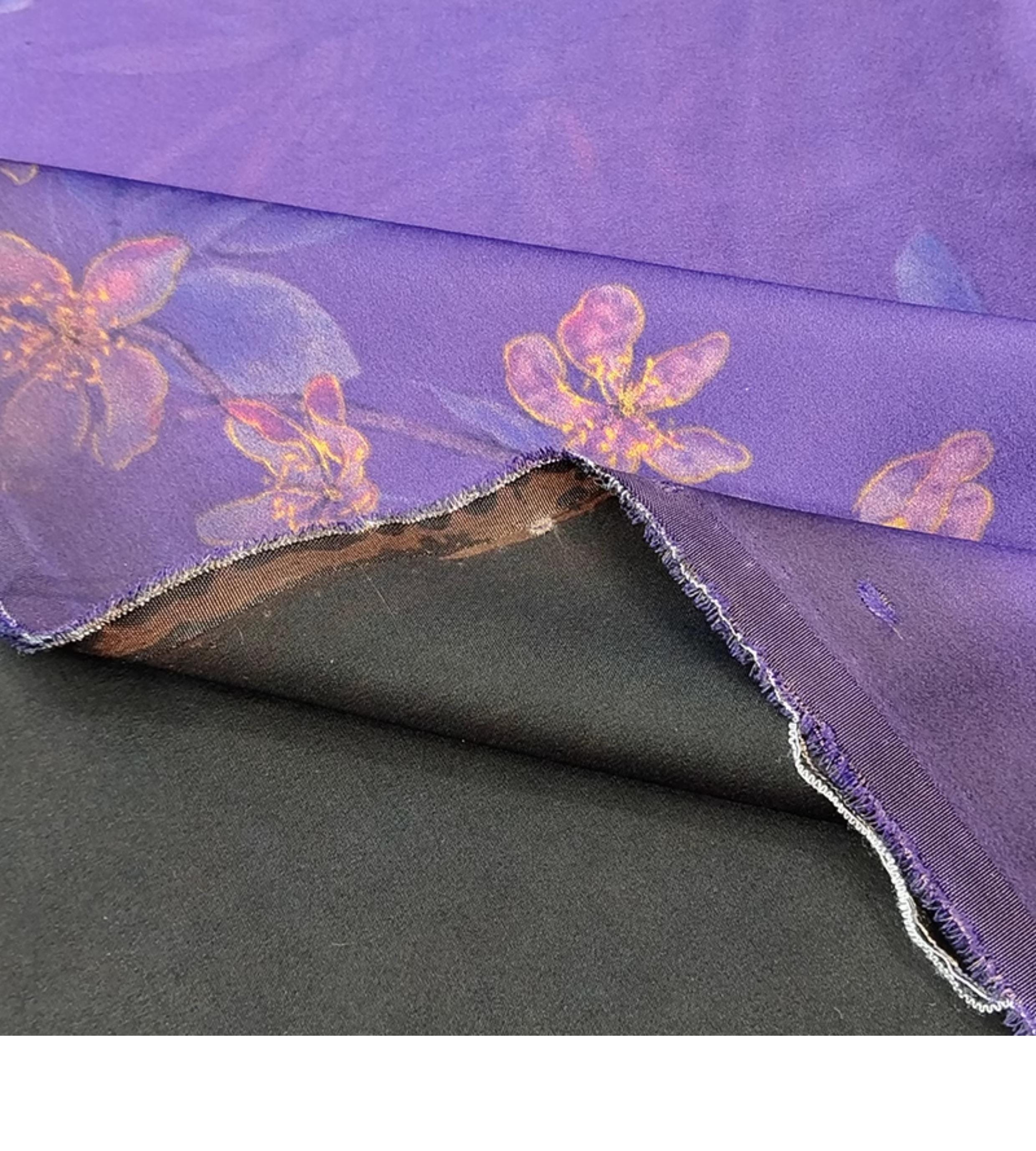 GYHJZY - Handmade 38 Momme Mud Silk Satin Fabric - 112cm By the Yard
