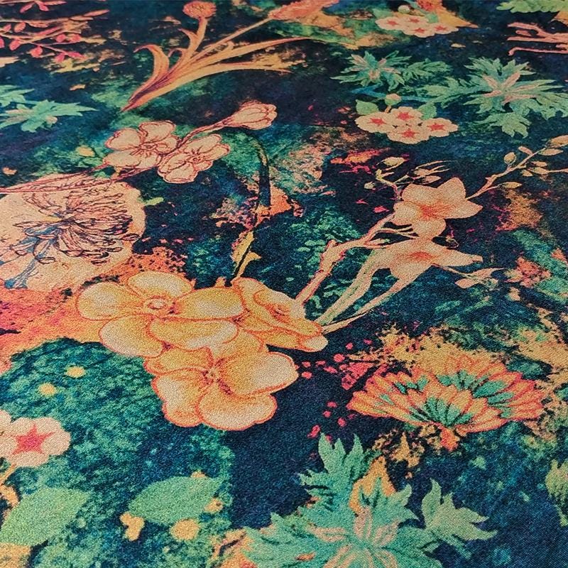 GYHHFH - Handmade 40 Momme Mud Silk Satin Fabric - 112cm By the Yard