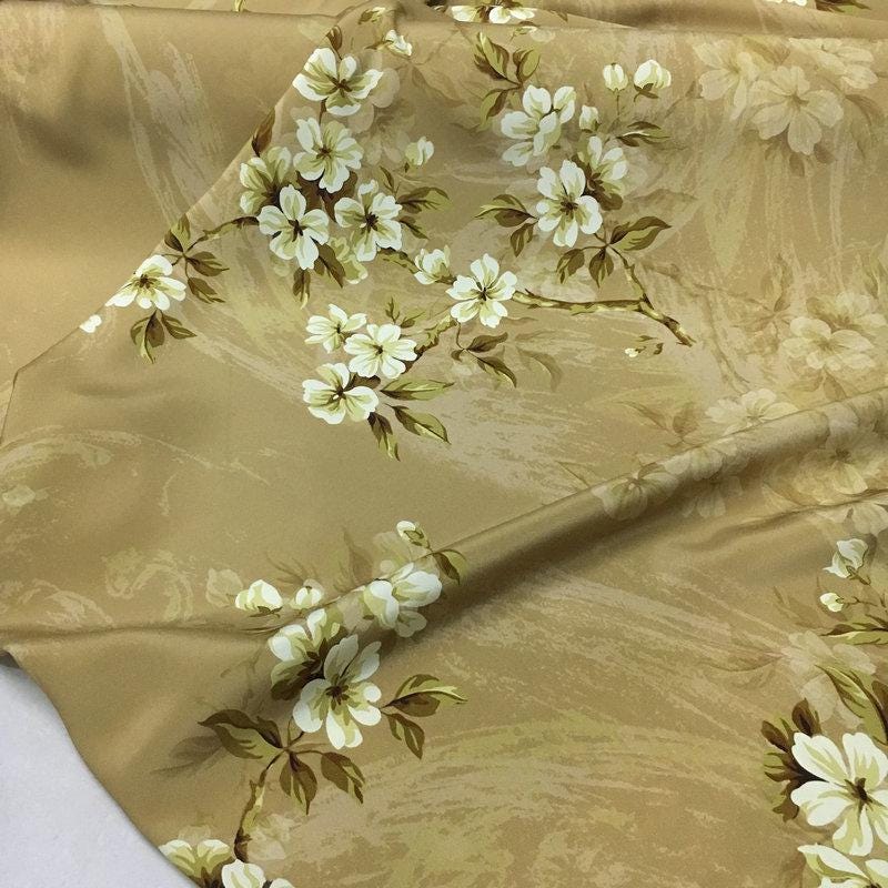 CPFGSS - 30 Momme Stretchy Heavy Crepe de Chine Silk Fabric - 108cm wide by the Yard