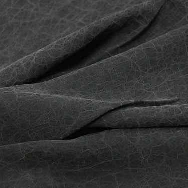 DGGUI - Dark Grey Cracks 25 Momme Handmade Plant Dye Mud Silk Fabric, 110cm by the Yard