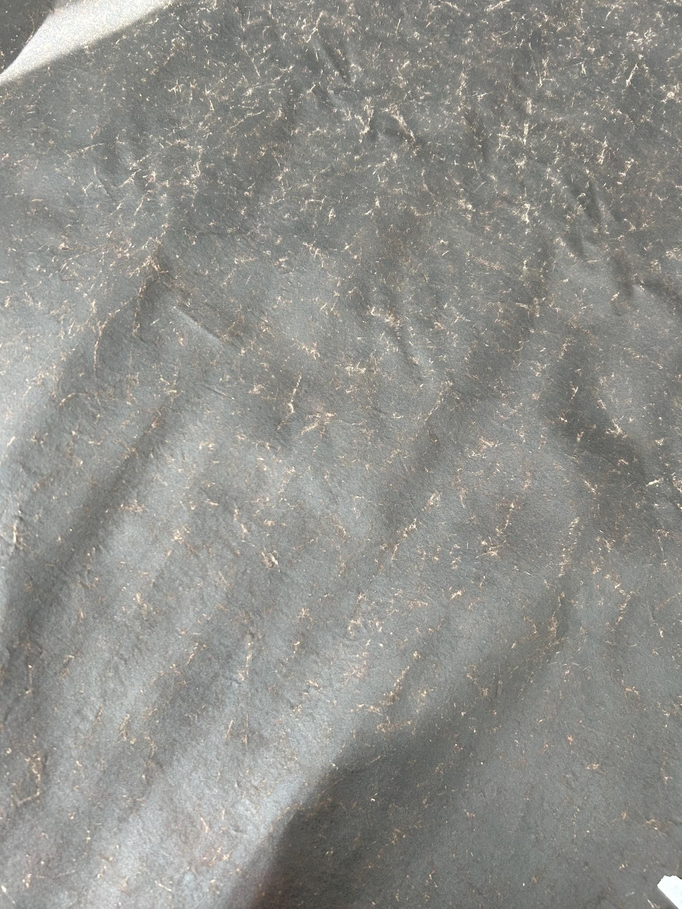 LKCYUANSE - 31 Momme Old Stock Handmade Plant Dyed Mud Silk Fabric, 90cm wide by the Yard