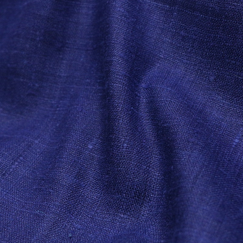 KLYLAN - Handmade Gambiered Ganton Tussah Mud Silk Fabric - 90cm wide by the Yard