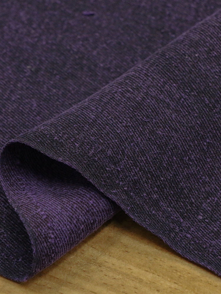 ZILV - Heavyweight Vintage Mulberry Oil Silk Coarse Cloth Tussah Silk Fragrant Cloud Gauze Fabric - 97cm wide by the Yard