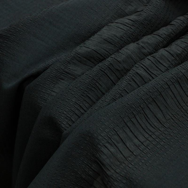 TANBL - Handmade Cotton Stretch Stripe Blended Silk Fabric - By the Yard