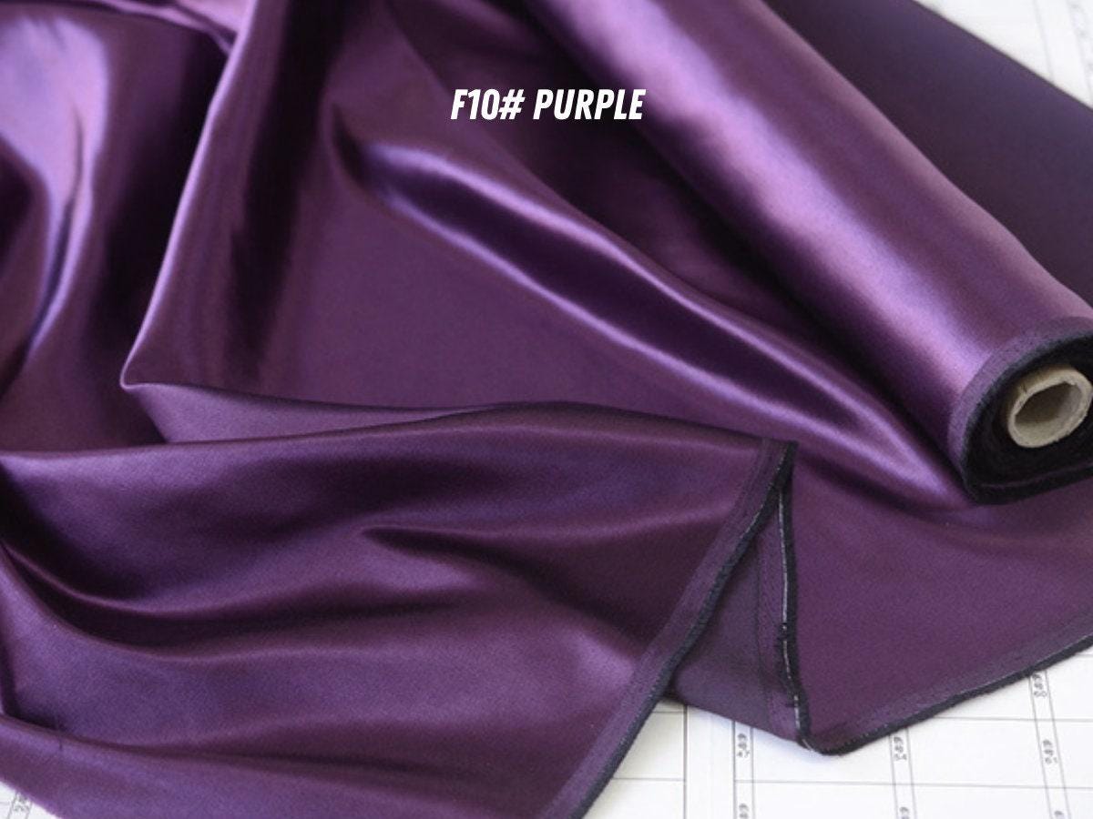 SHISEE - 12 Solid Colors 40 Momme Heavy Silk Wool Satin Fabric - 140cm wide by the Yard