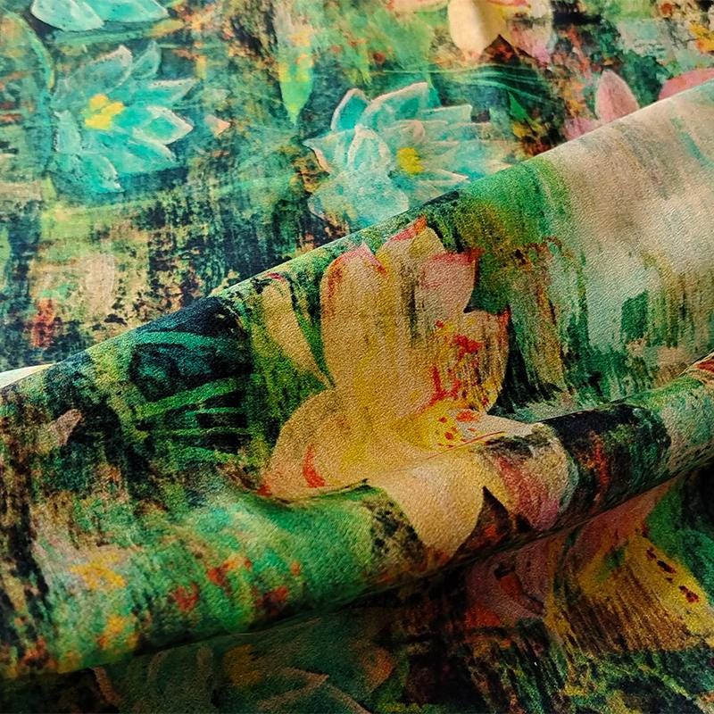 GUYHEY - Handmade 40 Momme Mud Silk Satin Fabric - 112cm By the Yard