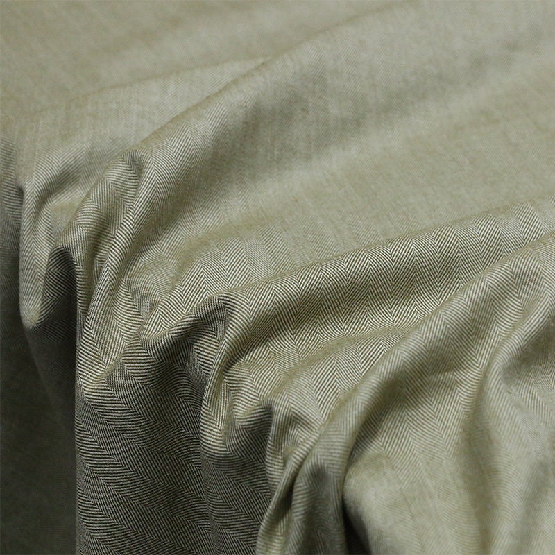 KRENZI - 42 Momme Handmade Gambiered Ganton Tussah Silk Fabric - 145cm wide by the Yard