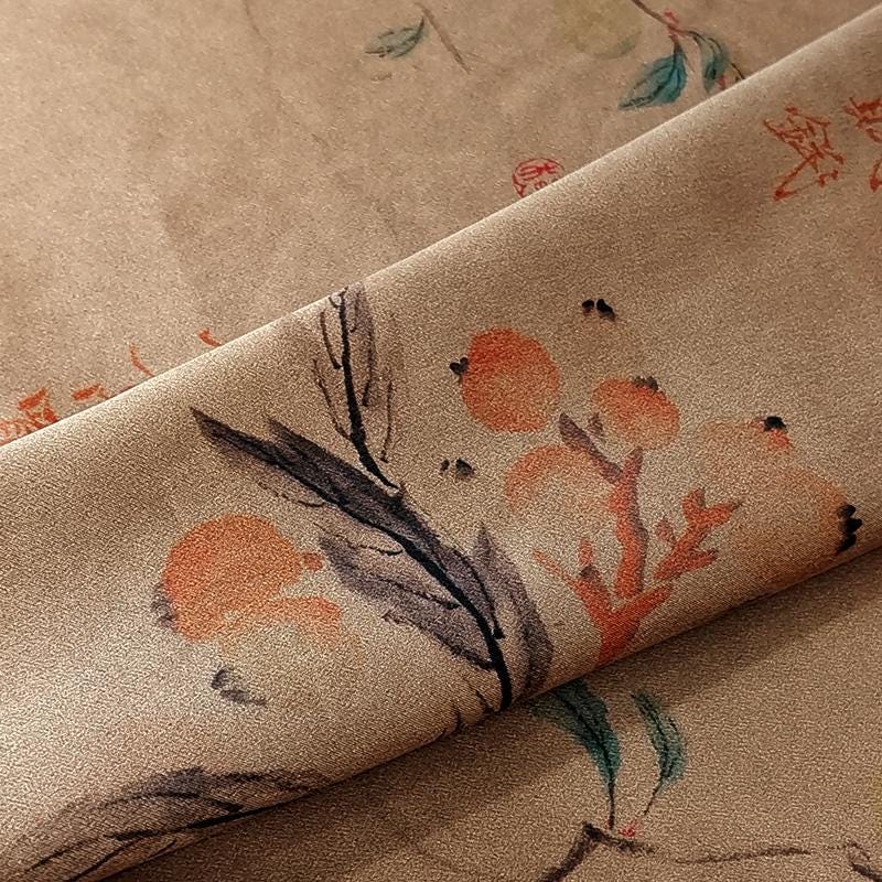 GUYSGL - Handmade 40 Momme Mud Silk Satin Fabric - 112cm By the Yard